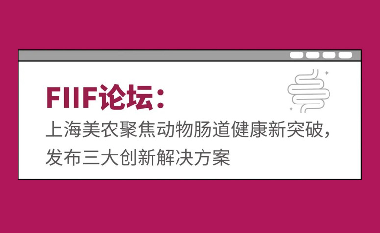 FIIF论坛：上海AG视讯聚焦动物肠道健康新突破，发布三大创新解决方案